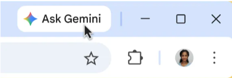 Screenshot of "ask gemini" icon