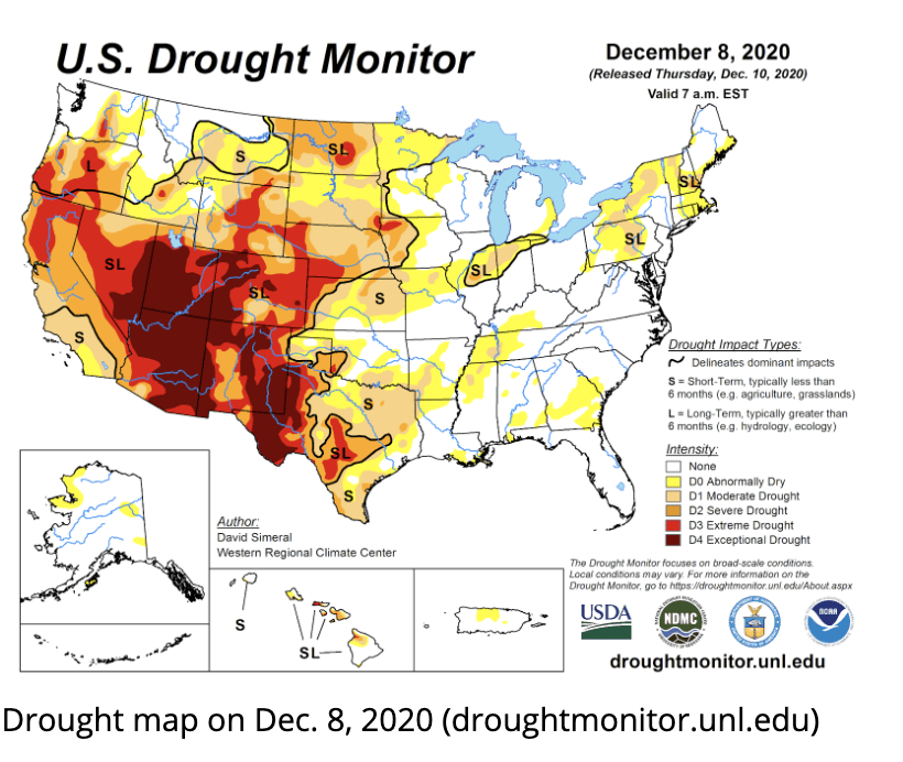US Drought Map